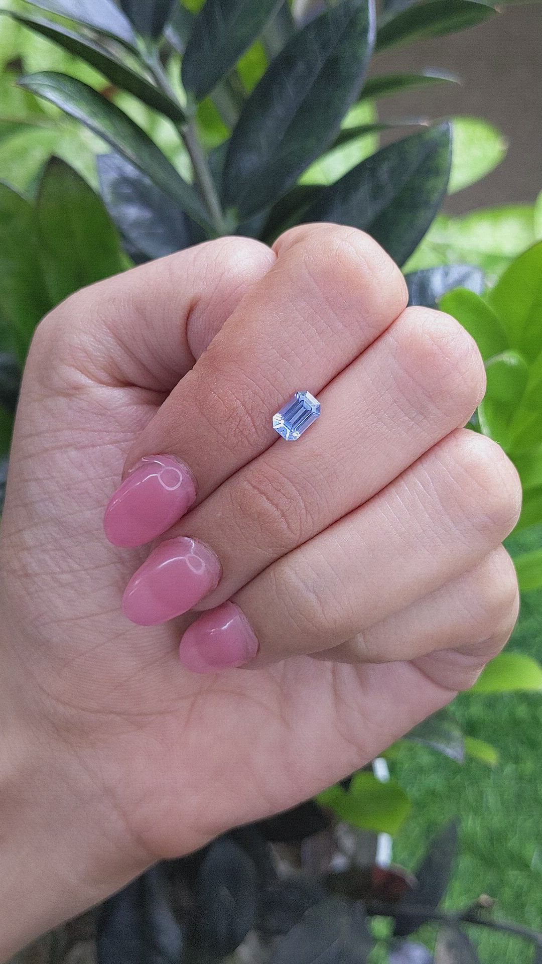 1.06 Ct. Blue Sapphire from Ceylon (Sri Lanka) Size Video