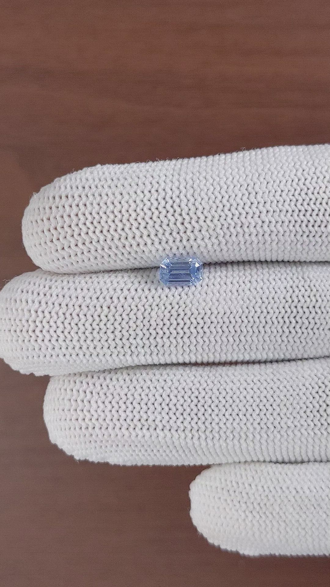 1.06 Ct. Blue Sapphire from Ceylon (Sri Lanka) Size Video