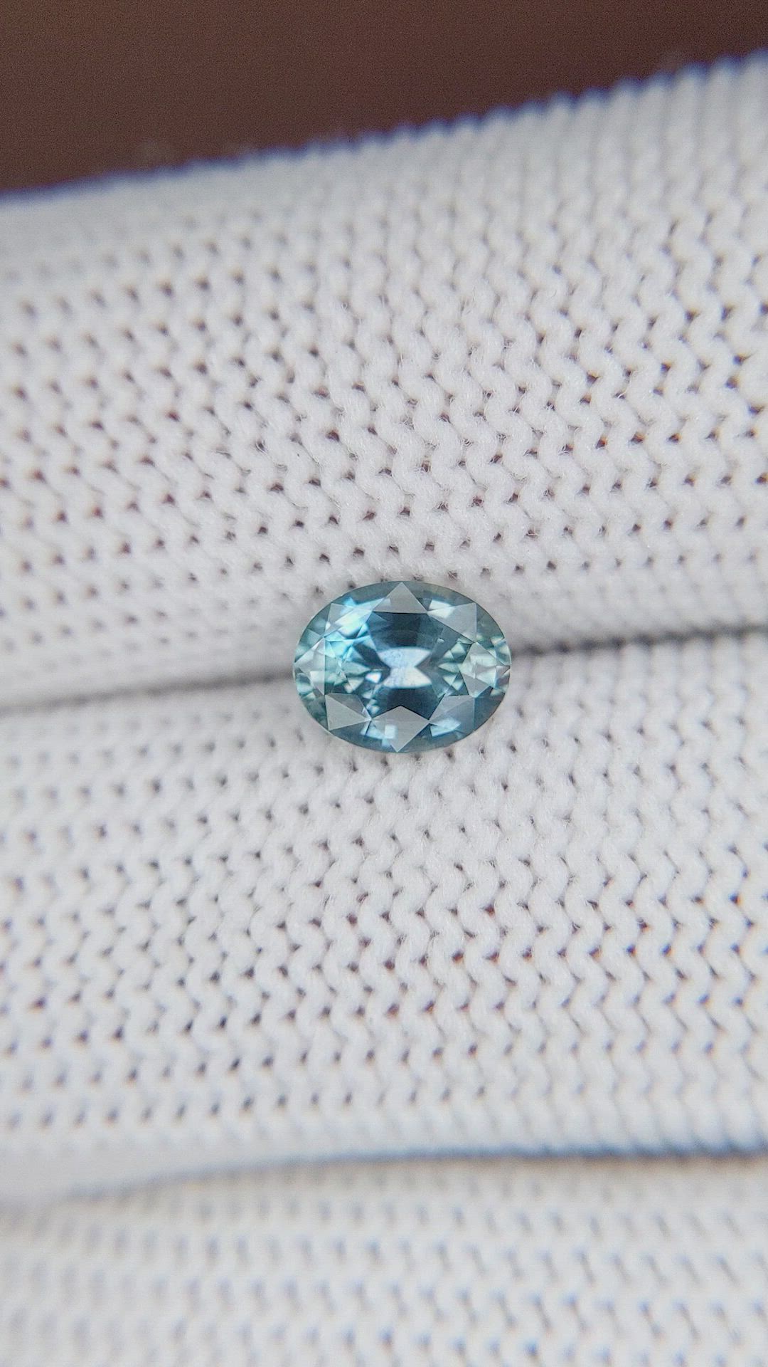 1.10 Ct. Greenish Blue Sapphire from Ceylon (Sri Lanka) Size Video
