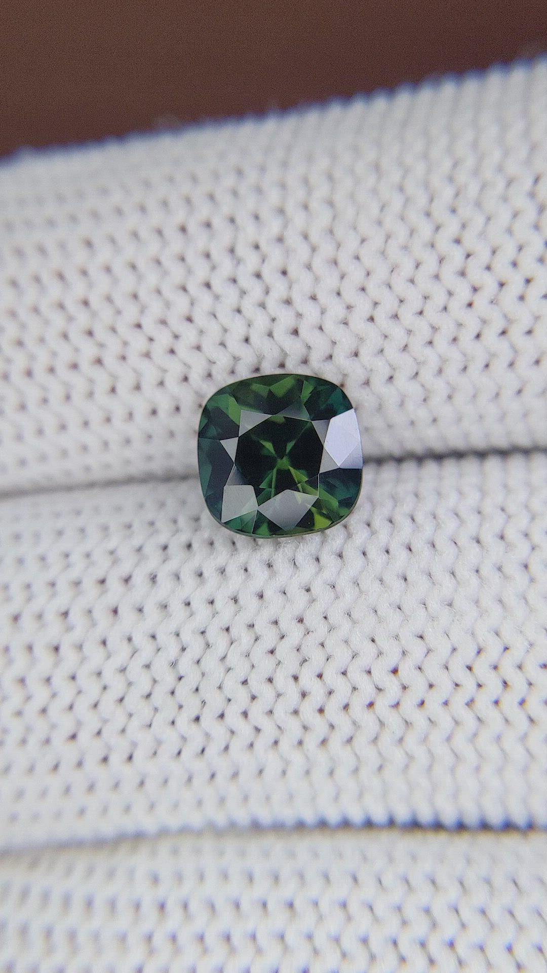 2.10 Ct. Bluish Green Sapphire from Madagascar Size Video