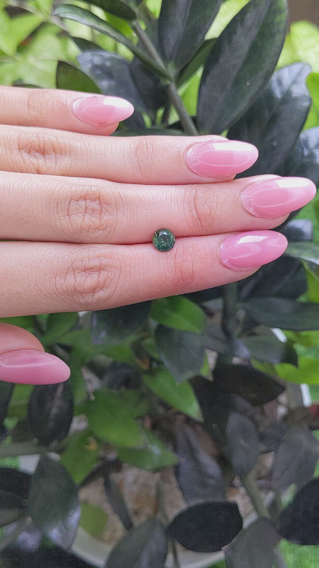1.16 Ct. Green Sapphire from Madagascar Size Video