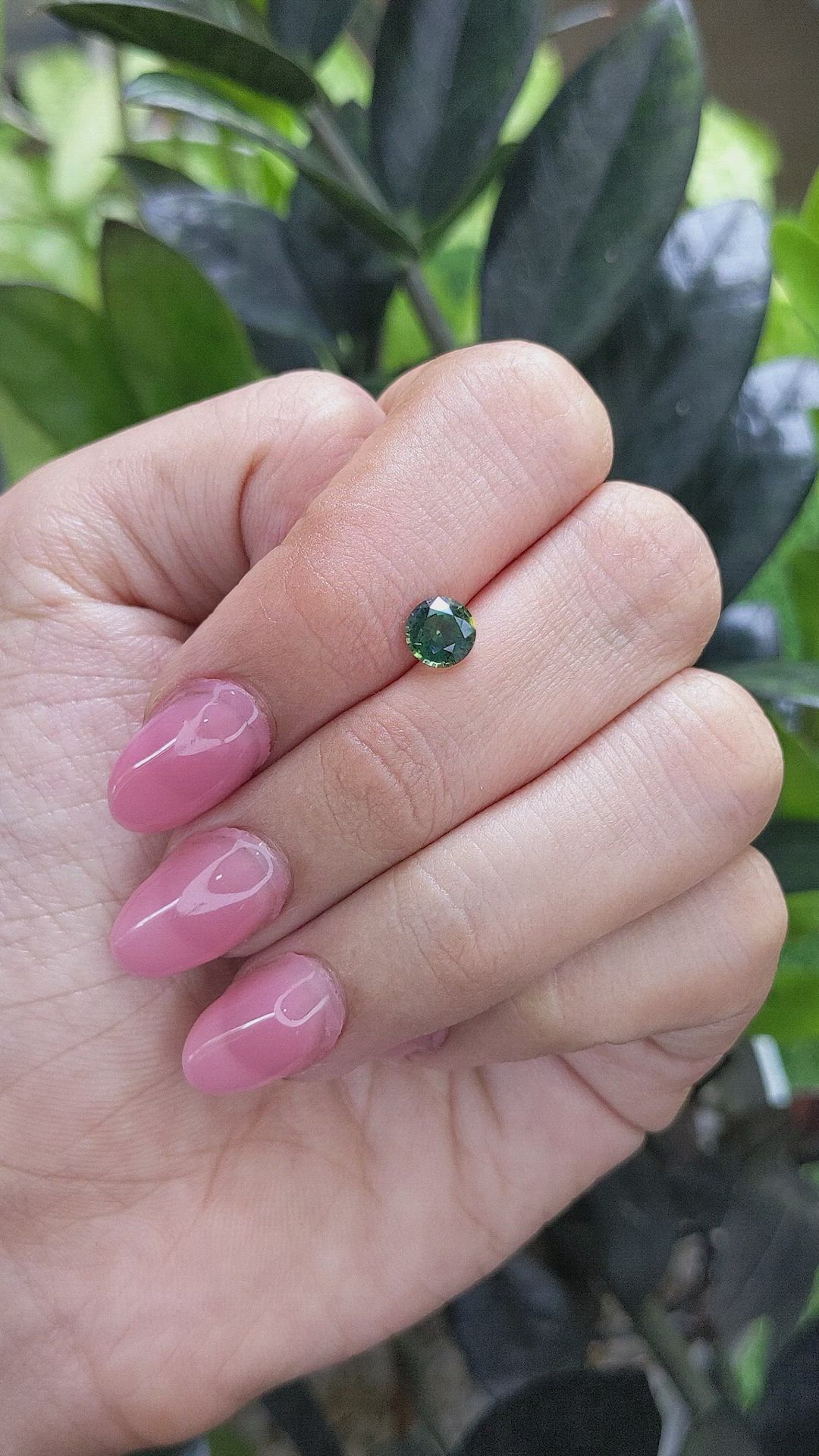 1.16 Ct. Green Sapphire from Madagascar Size Video