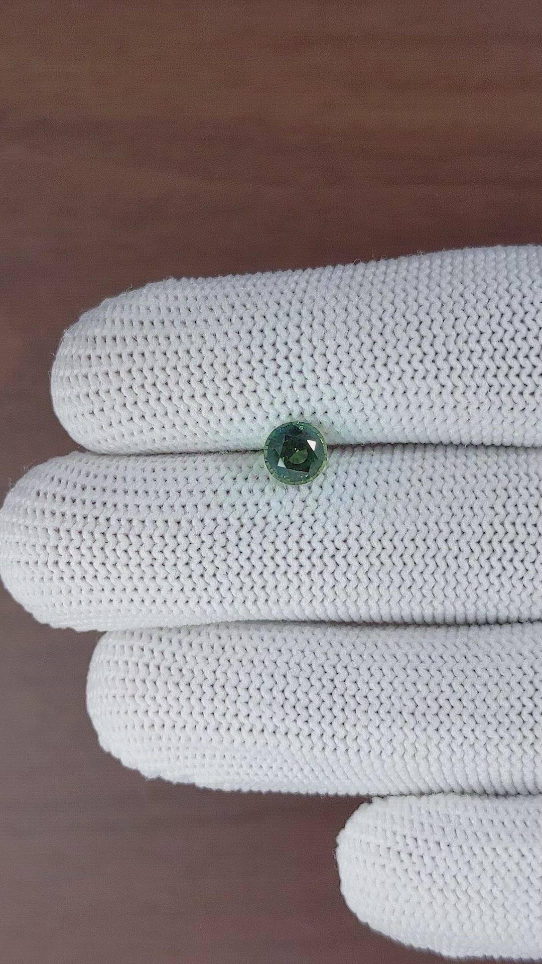 1.16 Ct. Green Sapphire from Madagascar Size Video