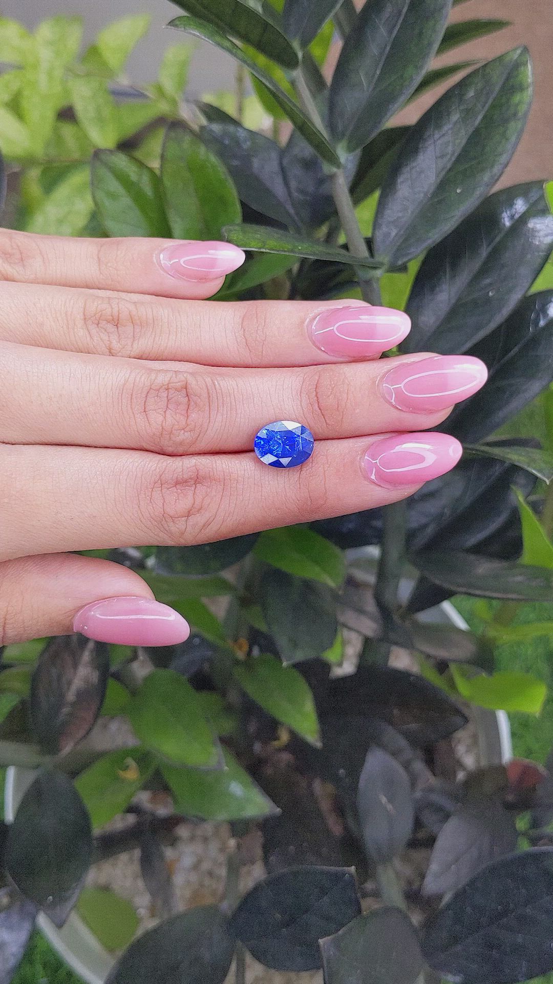 4.41 Ct. Blue Sapphire from Ceylon (Sri Lanka) Size Video
