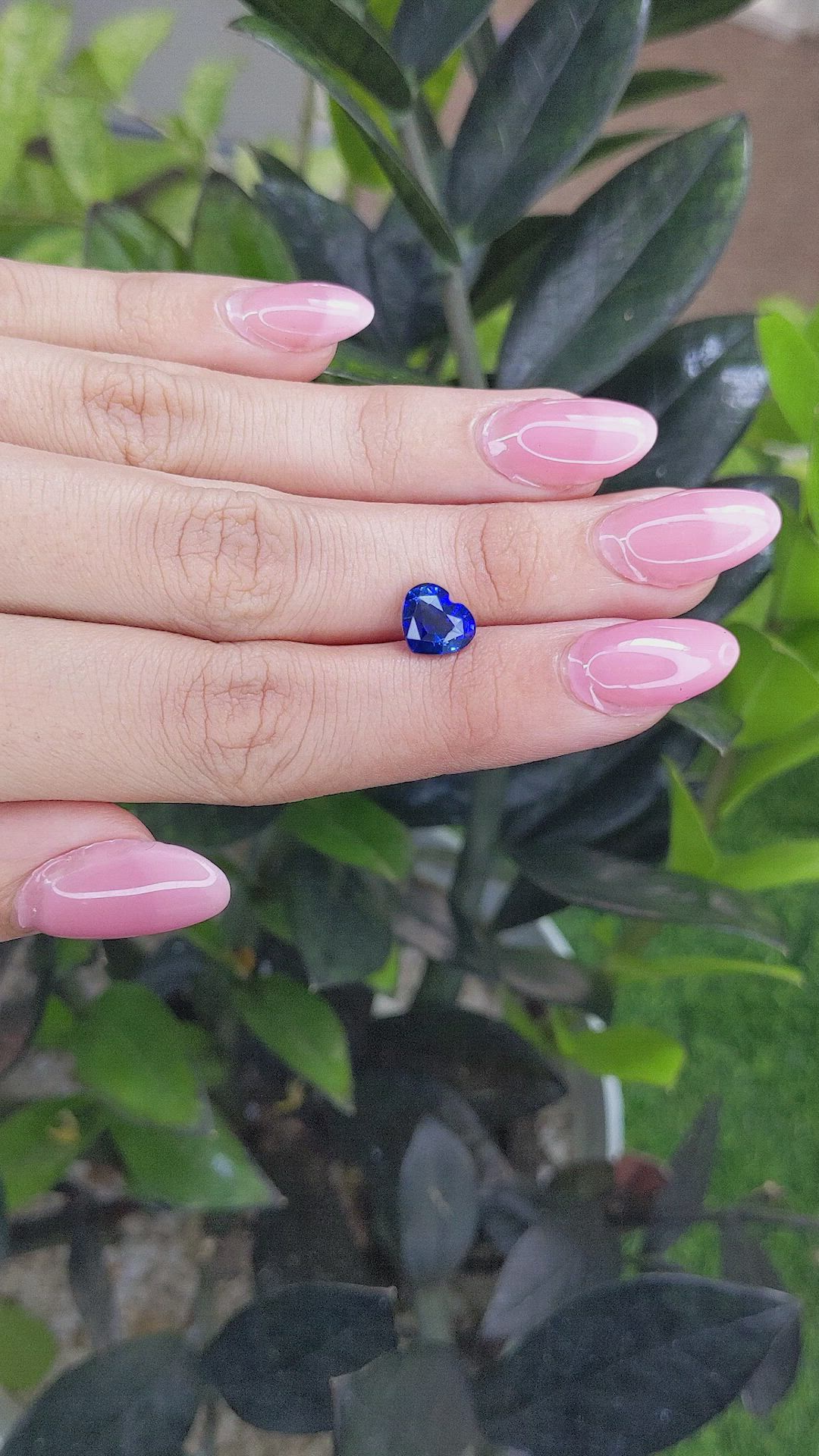 2.54 Ct. Blue Sapphire from Ceylon (Sri Lanka) Size Video