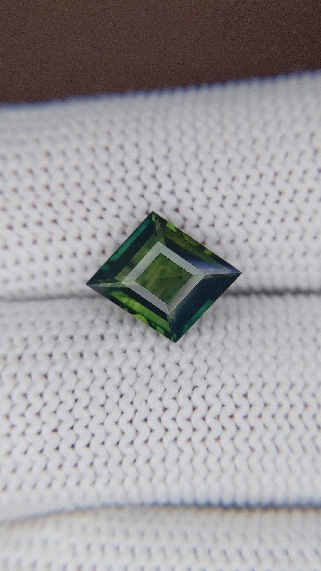 2.46 Ct. Bluish Green Sapphire from Madagascar Size Video