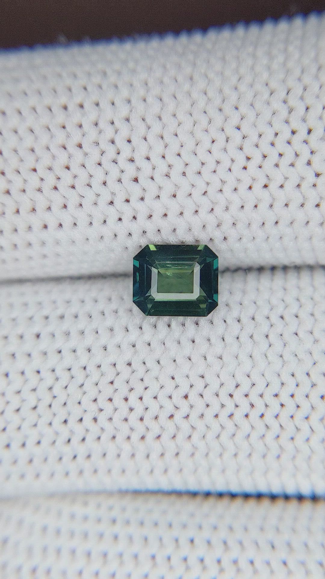 1.05 Ct. Bluish Green Sapphire from Madagascar Size Video