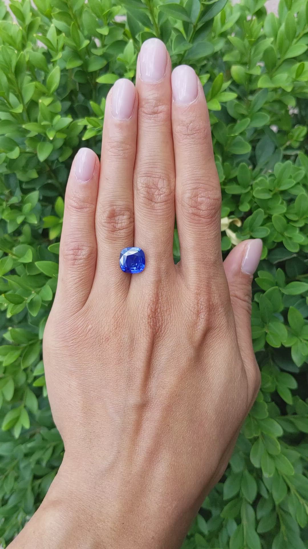 5.59 Ct. Blue Sapphire from Madagascar Size Video