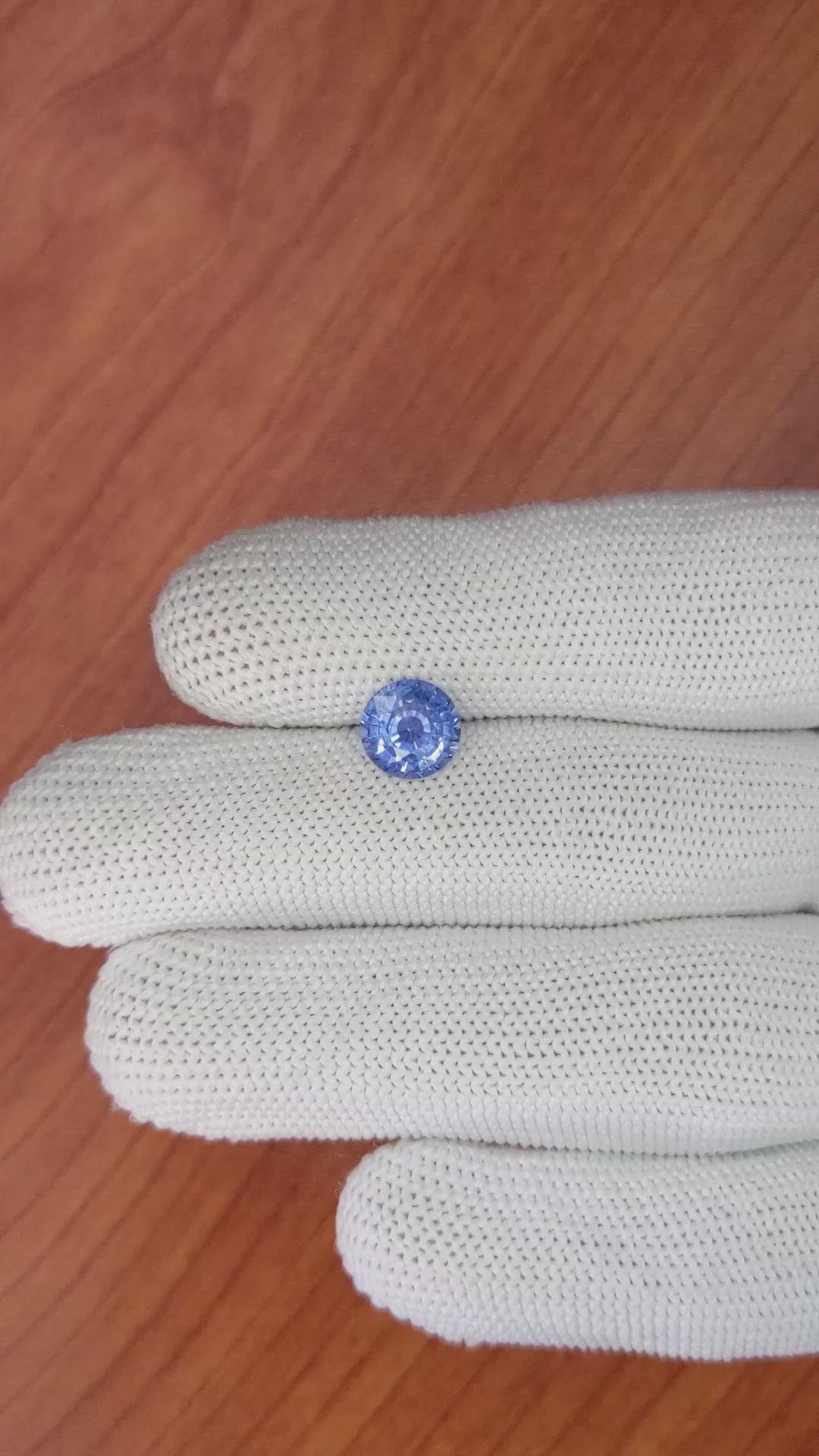 1.87 Ct. Blue Sapphire from Ceylon (Sri Lanka) Size Video