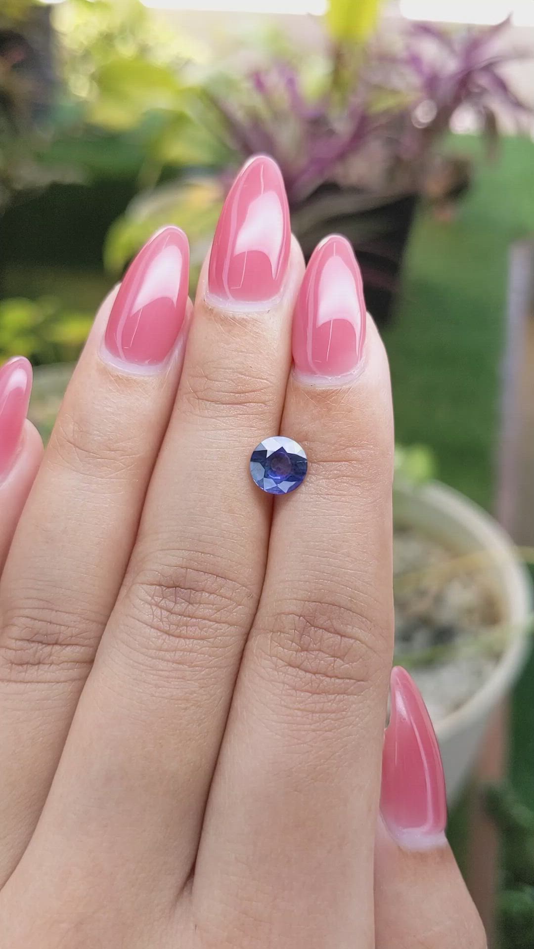 1.32 Ct. Blue Sapphire from Ceylon (Sri Lanka) Size Video