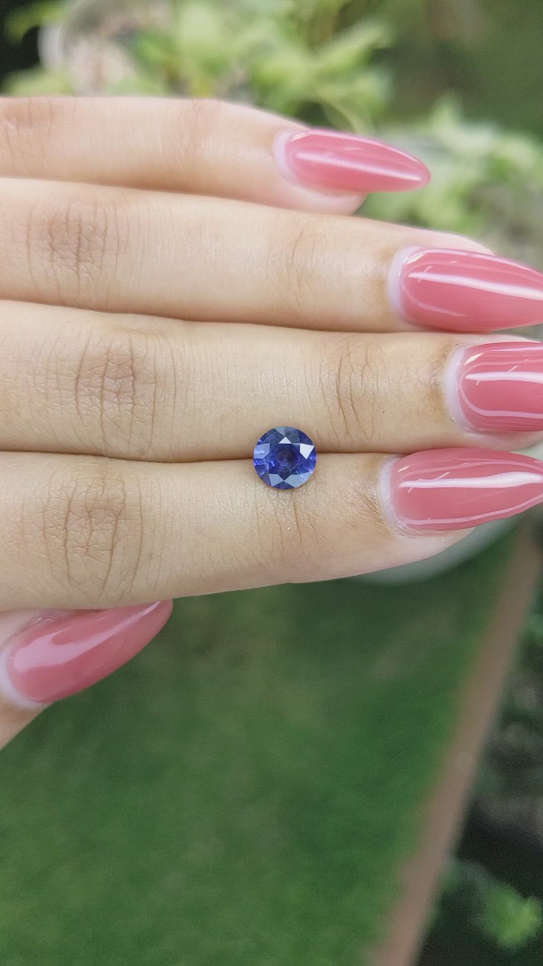 1.32 Ct. Blue Sapphire from Ceylon (Sri Lanka) Size Video