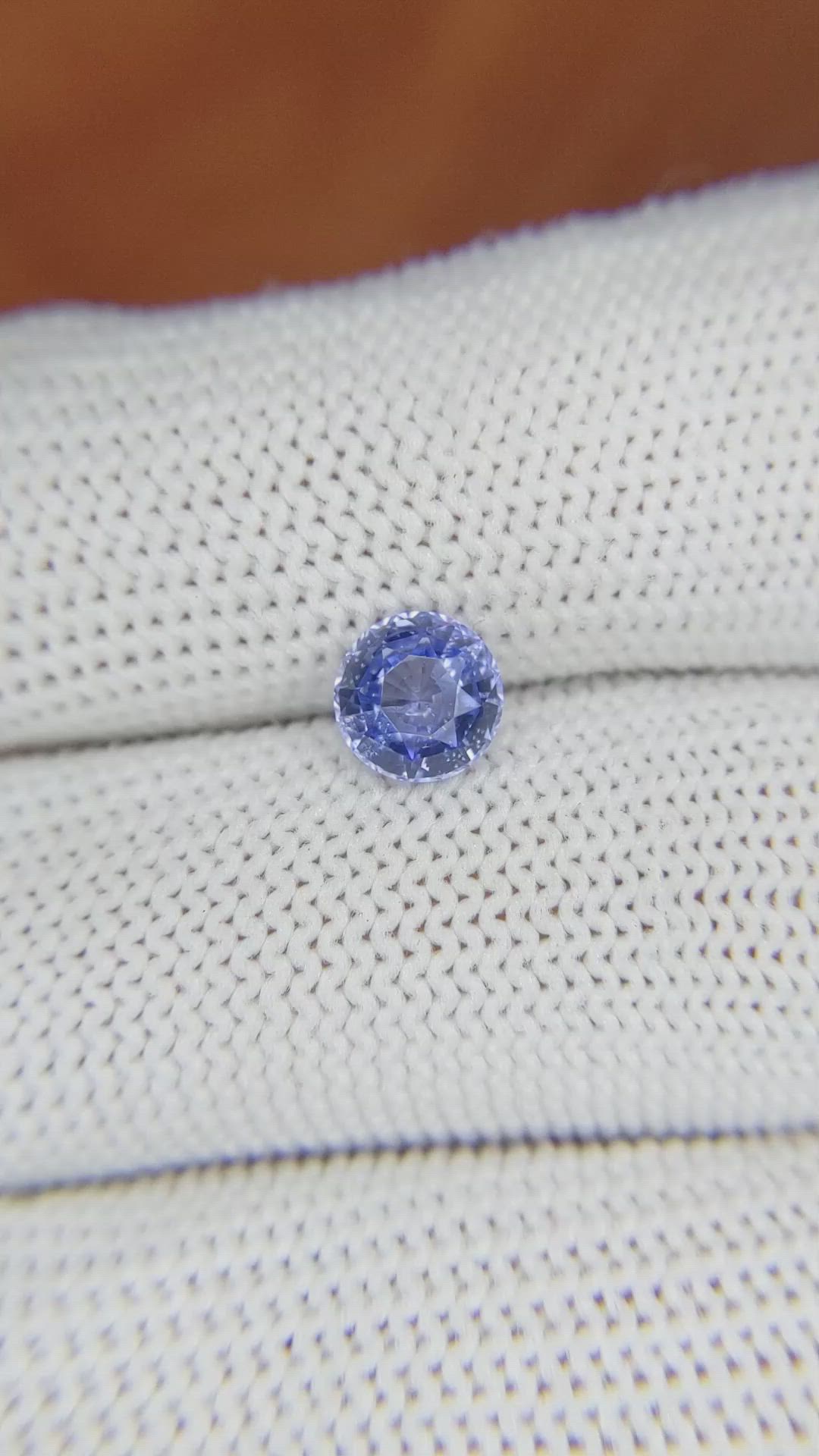 1.14 Ct. Blue Sapphire from Ceylon (Sri Lanka) Size Video