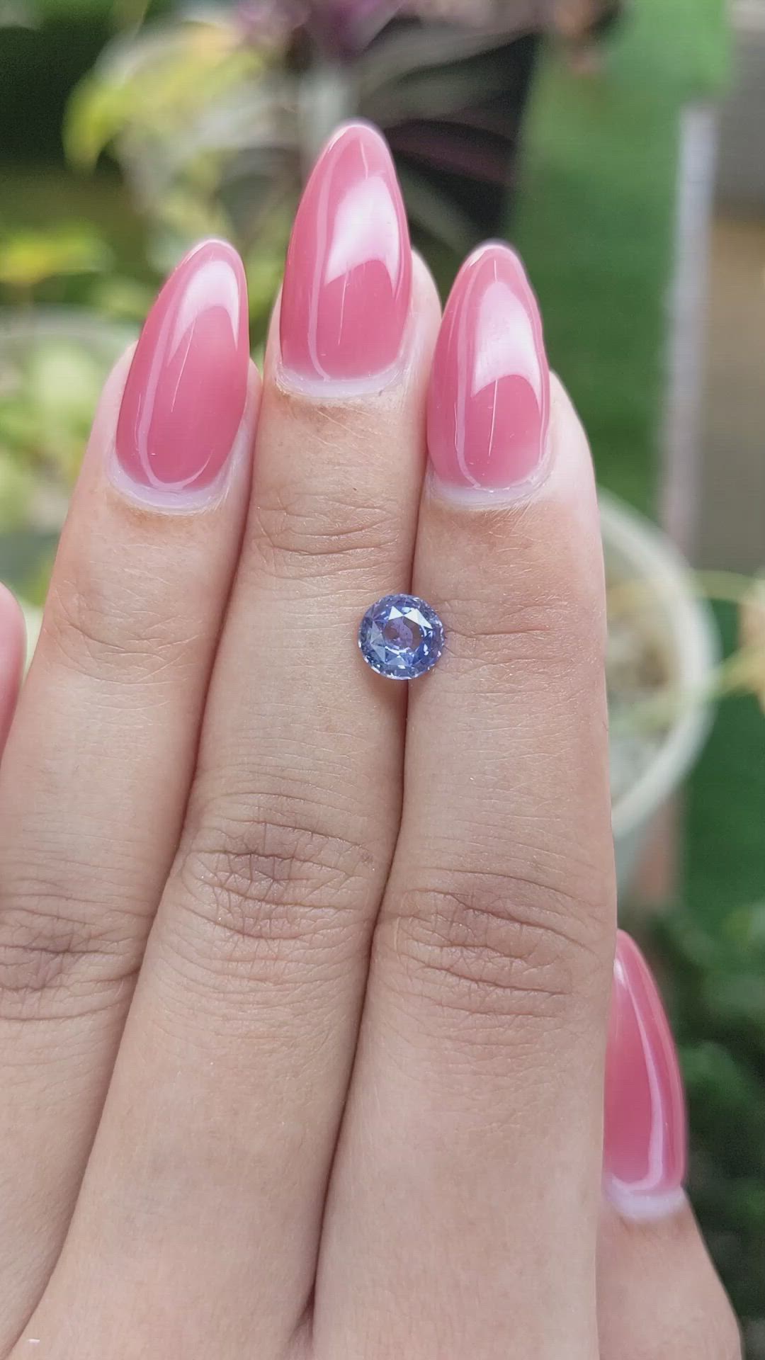 1.14 Ct. Blue Sapphire from Ceylon (Sri Lanka) Size Video