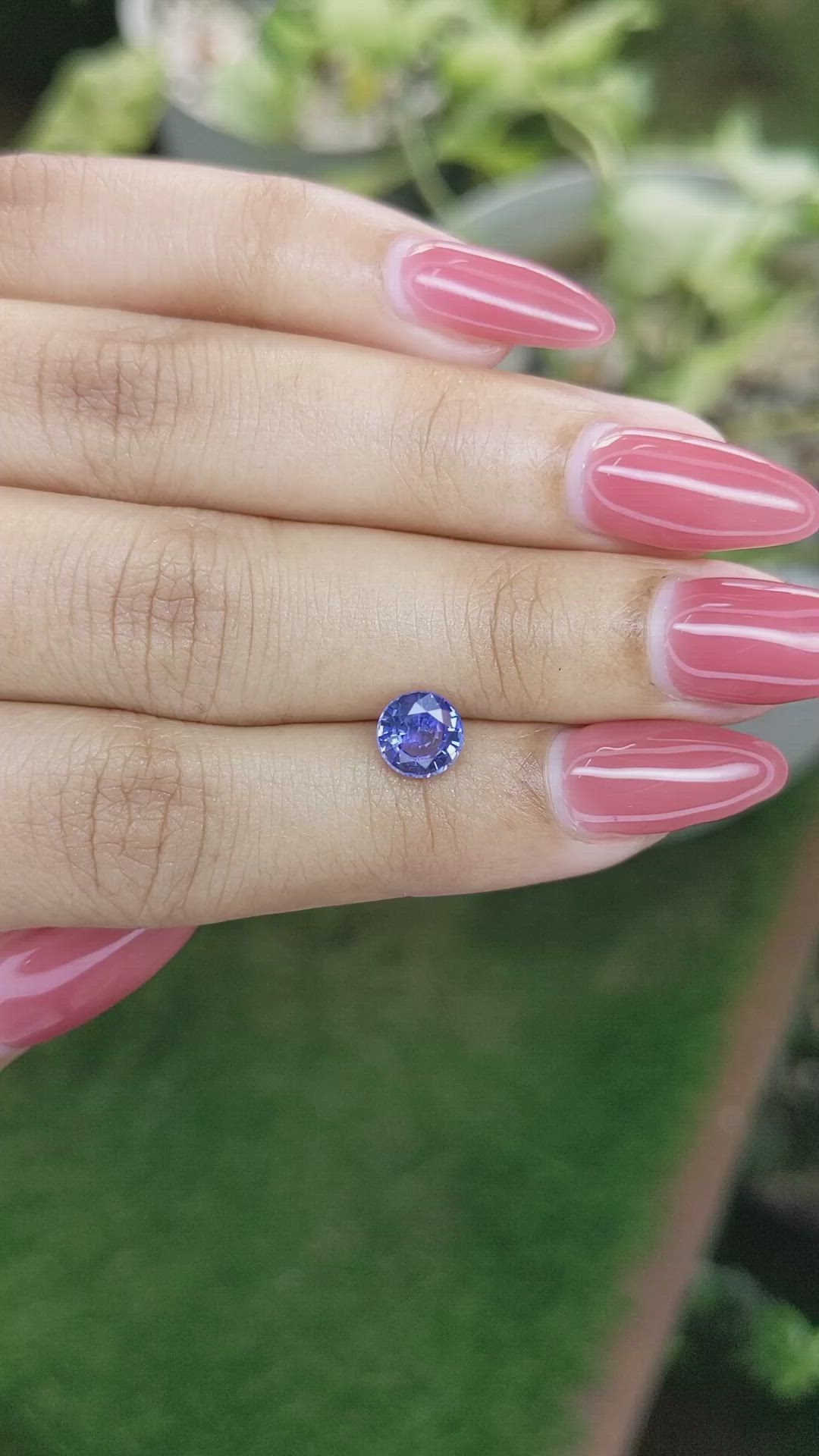 1.38 Ct. Blue Sapphire from Ceylon (Sri Lanka) Size Video