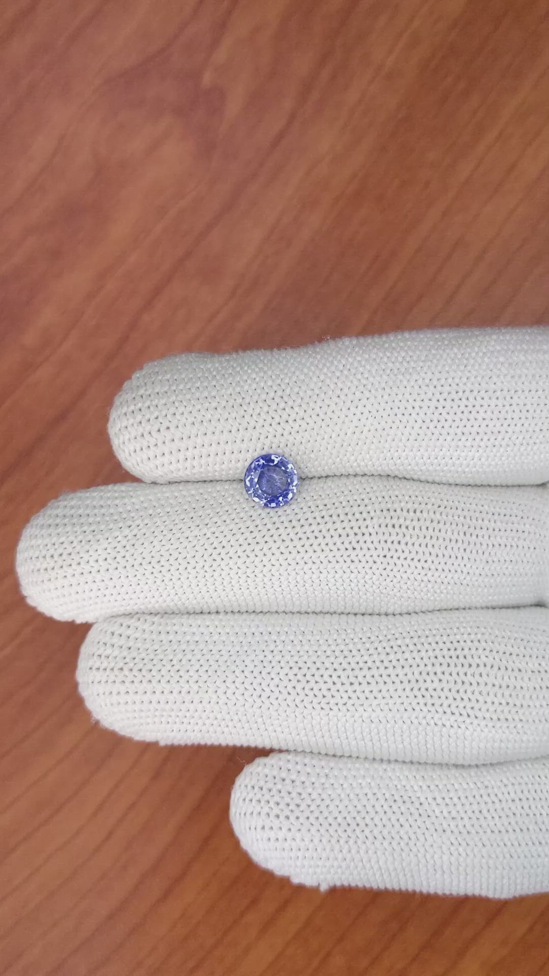 1.38 Ct. Blue Sapphire from Ceylon (Sri Lanka) Size Video