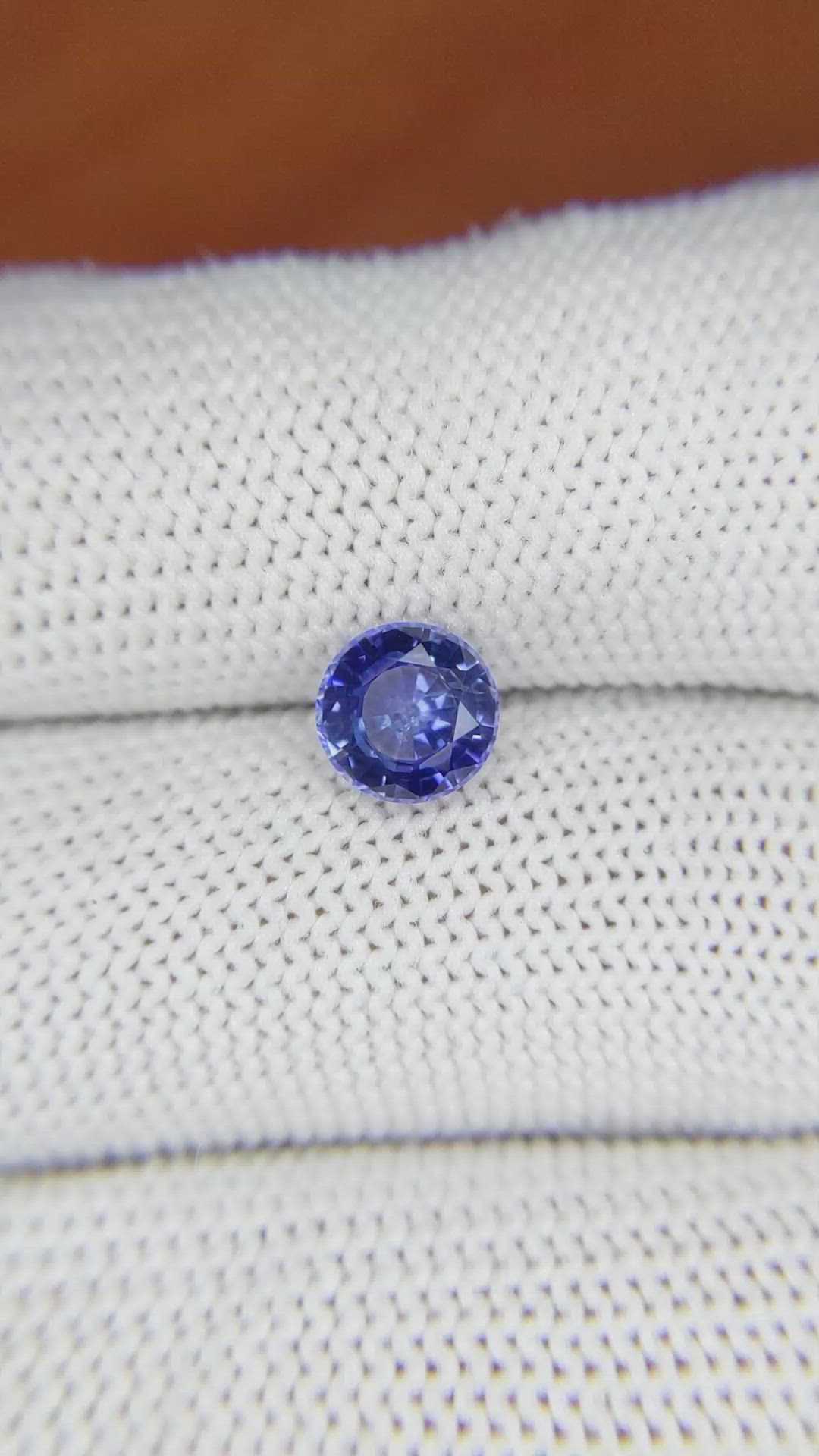 1.38 Ct. Blue Sapphire from Ceylon (Sri Lanka) Size Video
