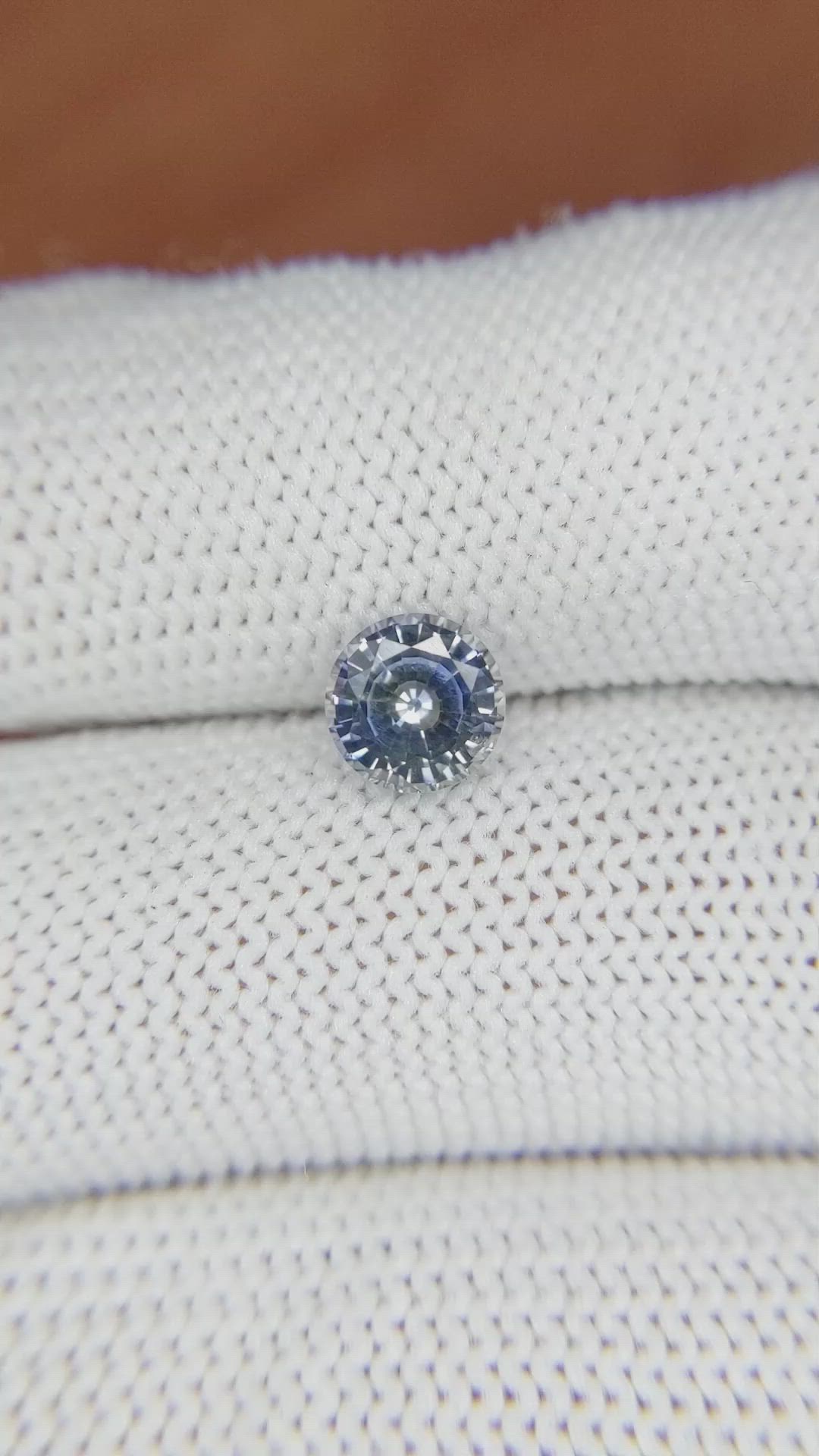 1.24 Ct. Bi Color Sapphire from Ceylon (Sri Lanka) Size Video