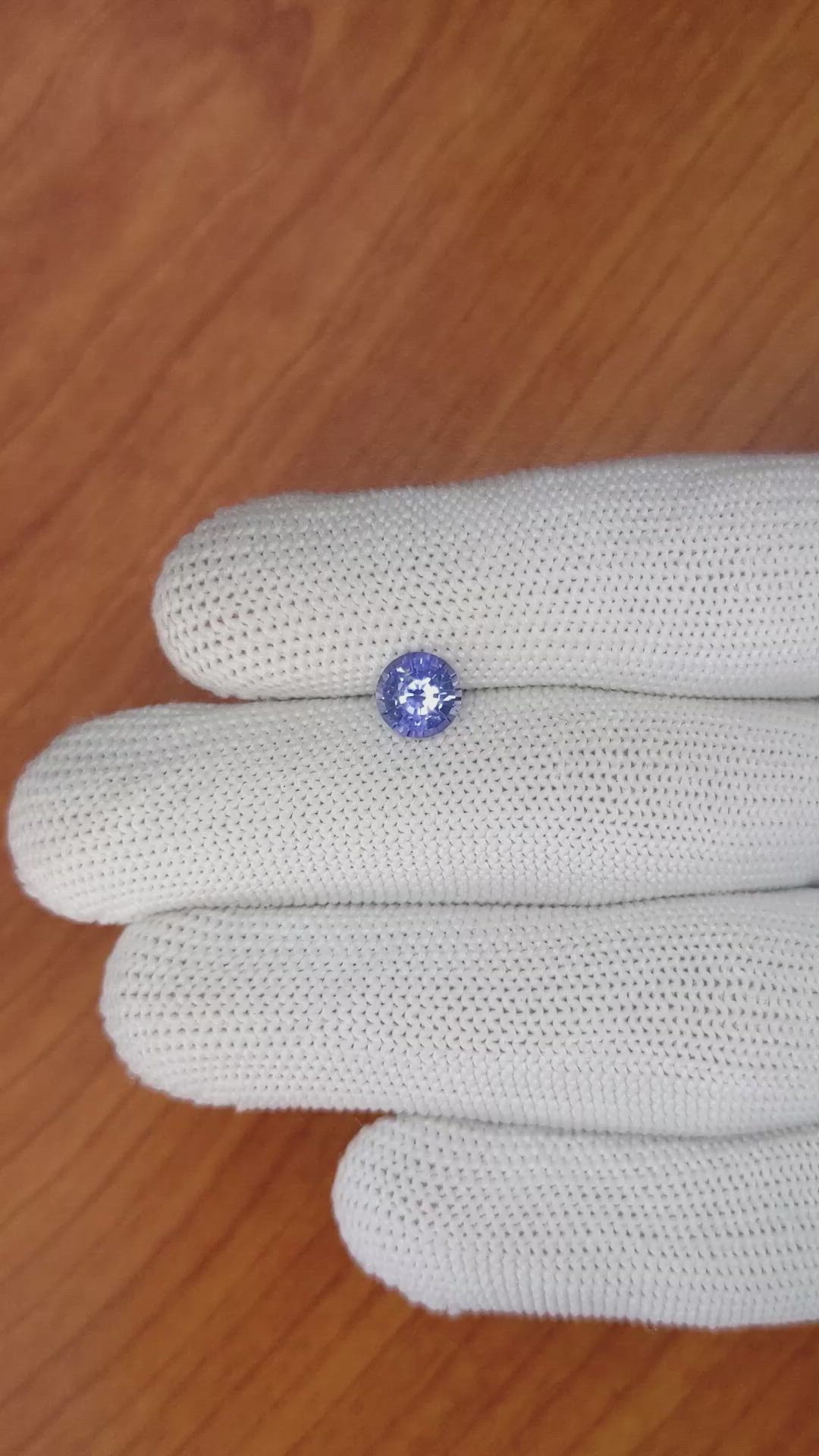 1.35 Ct. Blue Sapphire from Ceylon (Sri Lanka) Size Video