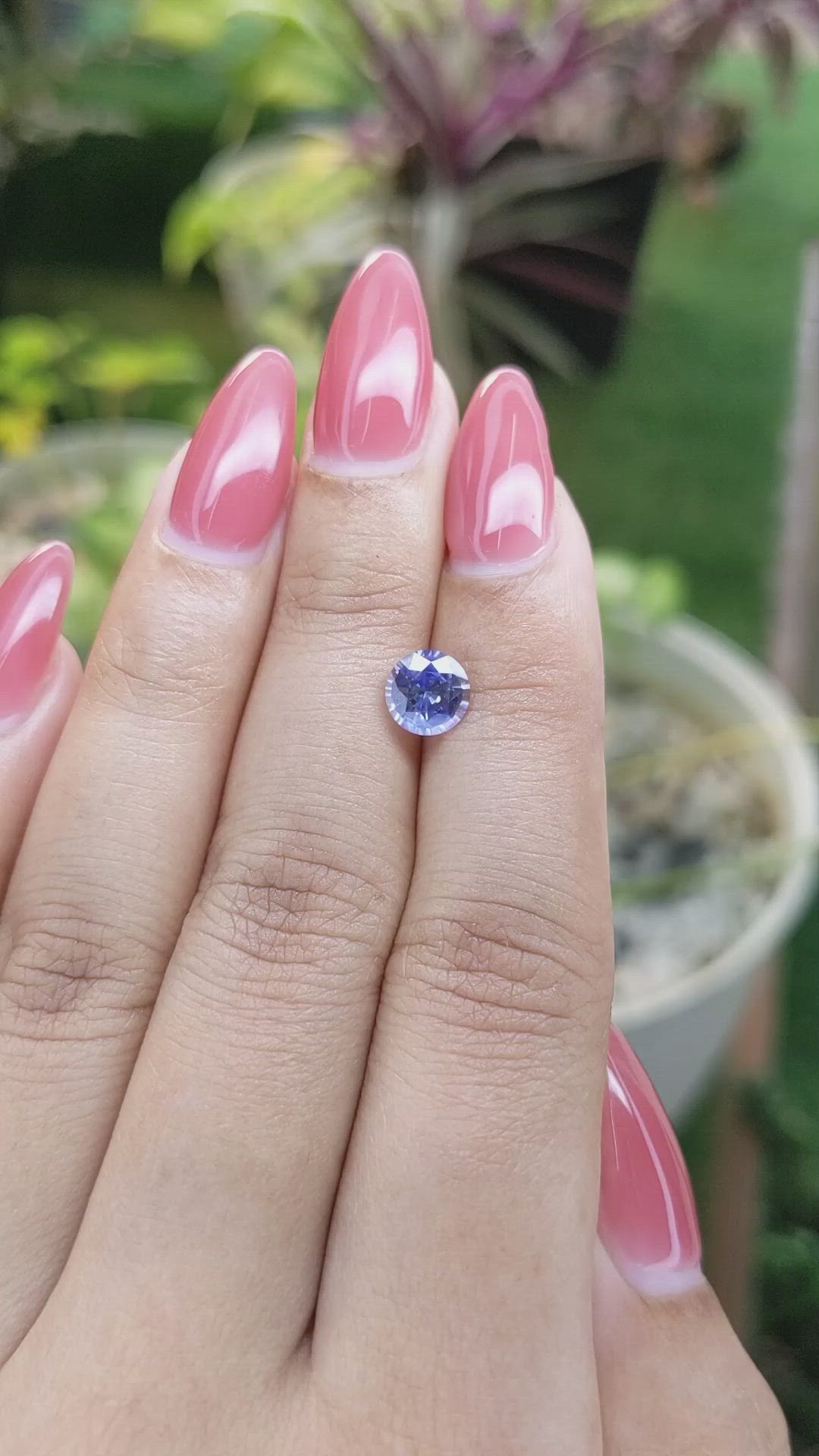 1.35 Ct. Blue Sapphire from Ceylon (Sri Lanka) Size Video
