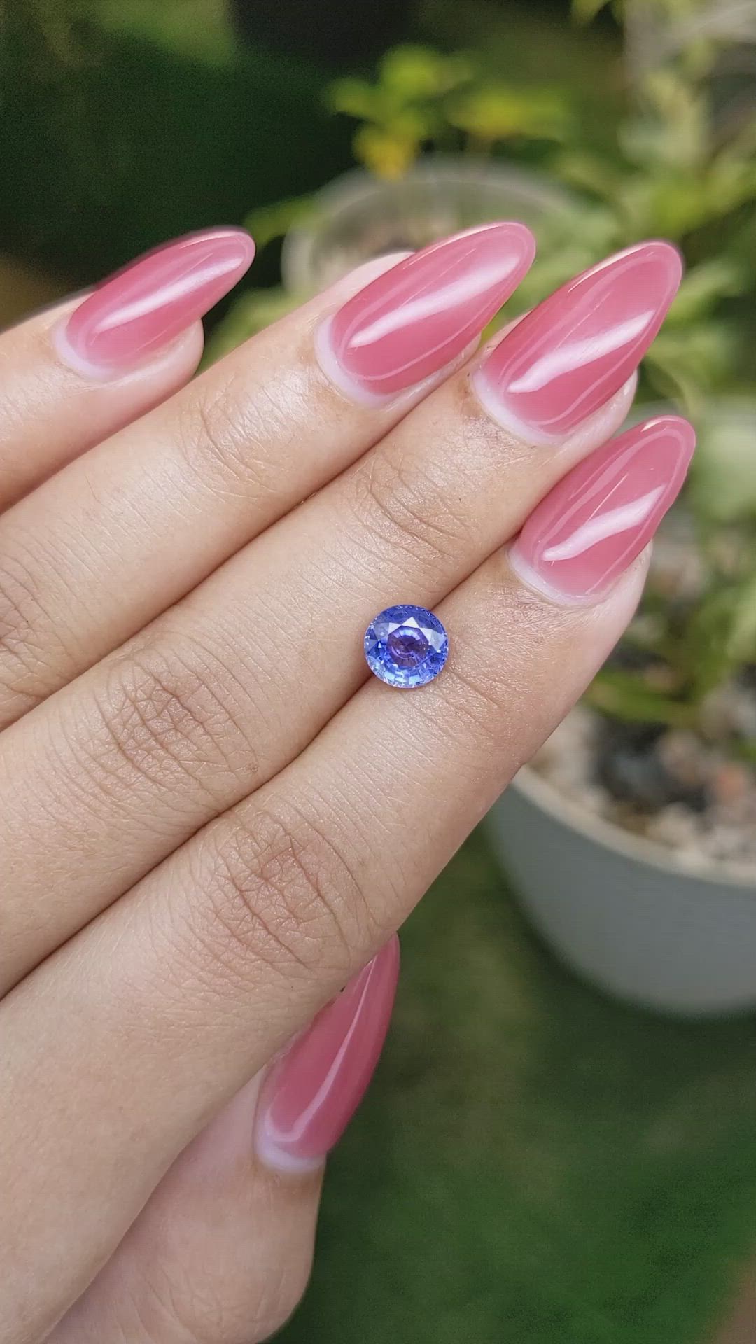 1.27 Ct. Blue Sapphire from Ceylon (Sri Lanka) Size Video