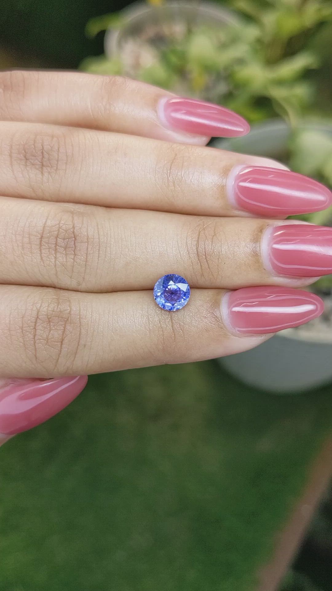 1.27 Ct. Blue Sapphire from Ceylon (Sri Lanka) Size Video