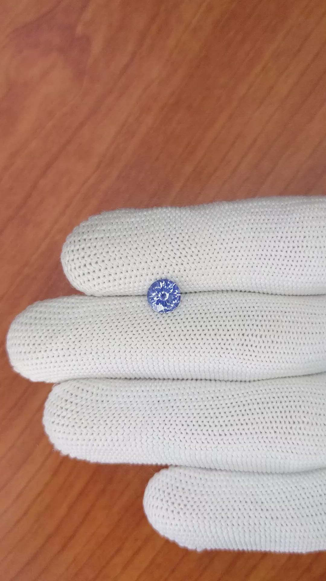 1.19 Ct. Blue Sapphire from Ceylon (Sri Lanka) Size Video