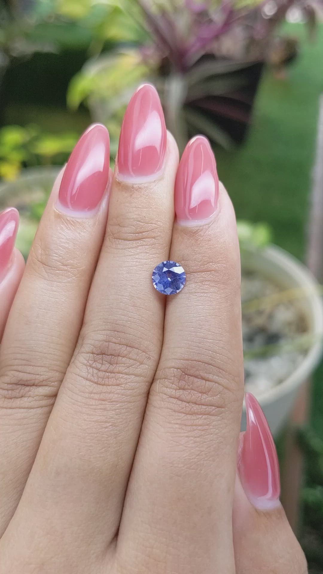 1.19 Ct. Blue Sapphire from Ceylon (Sri Lanka) Size Video