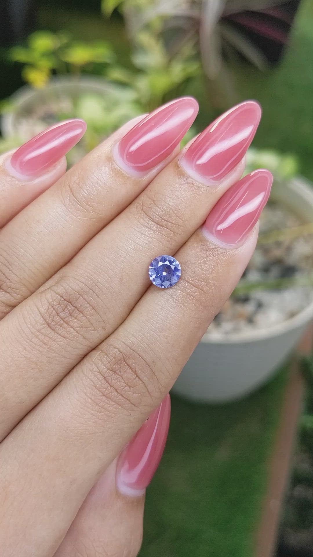 1.19 Ct. Blue Sapphire from Ceylon (Sri Lanka) Size Video