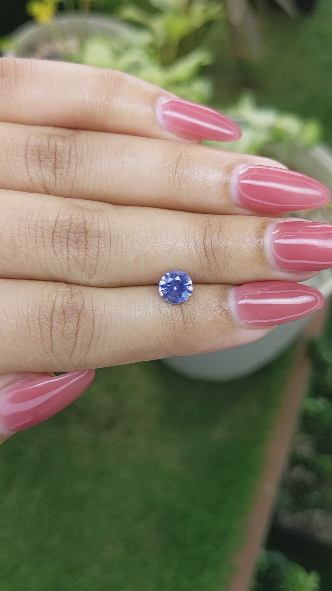 1.19 Ct. Blue Sapphire from Ceylon (Sri Lanka) Size Video