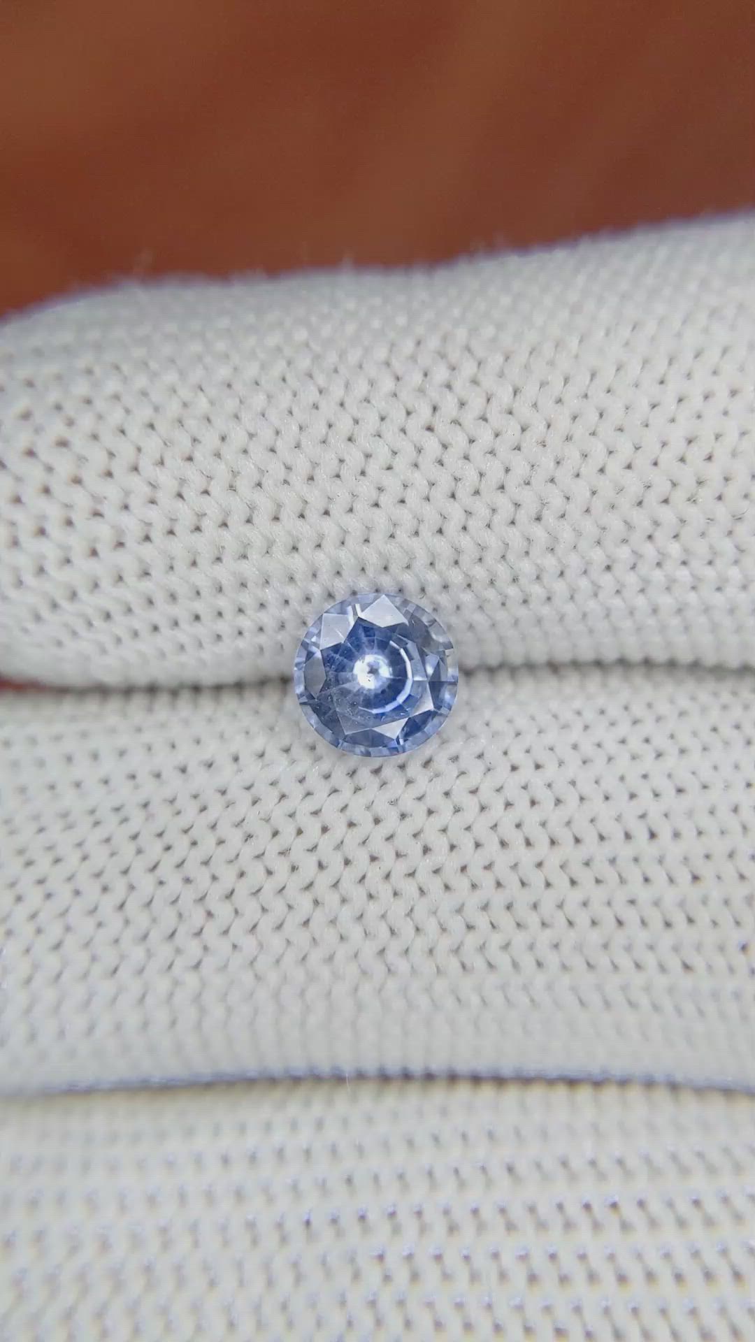 1.12 Ct. Blue Sapphire from Ceylon (Sri Lanka) Size Video