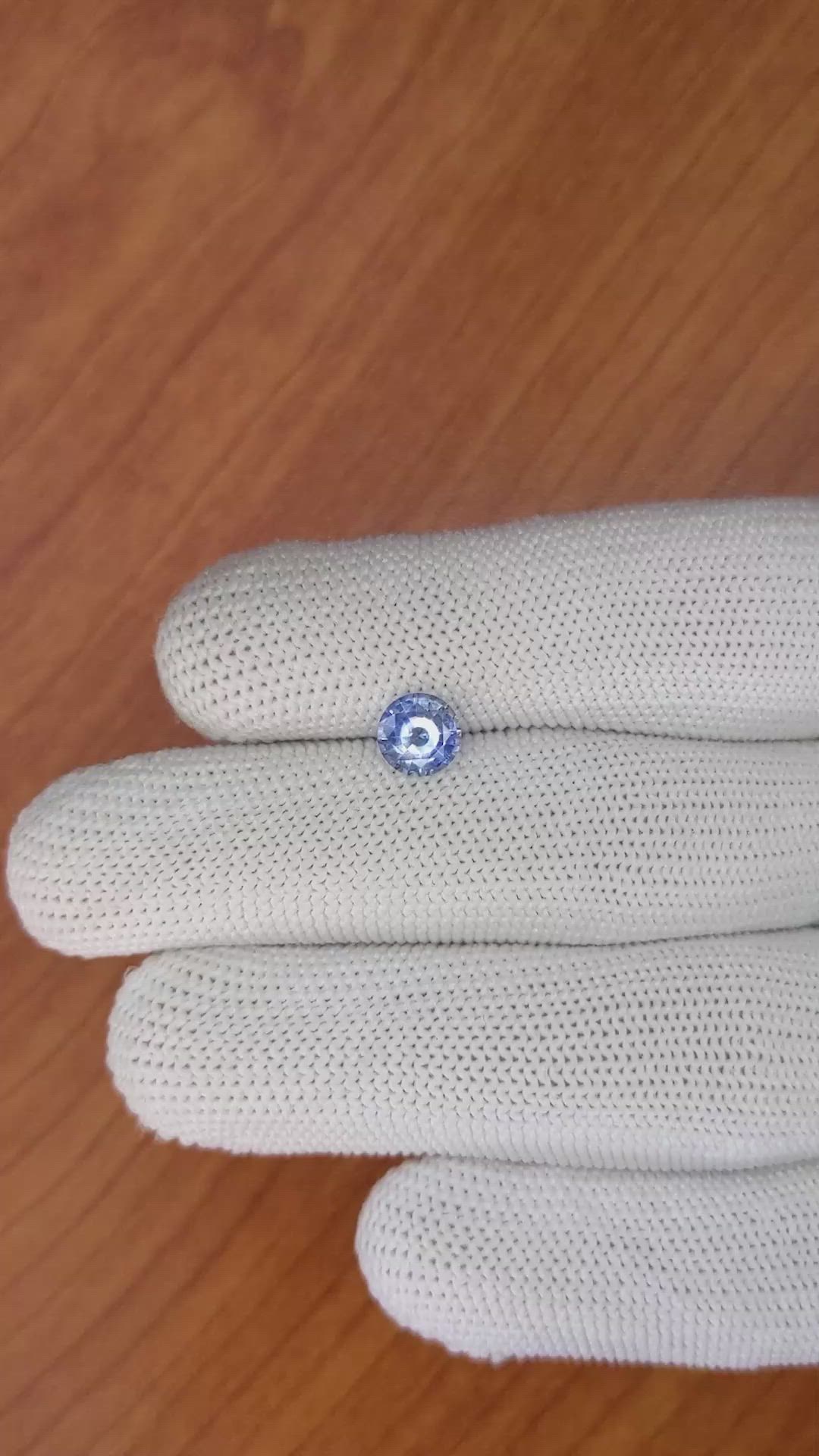 1.12 Ct. Blue Sapphire from Ceylon (Sri Lanka) Size Video