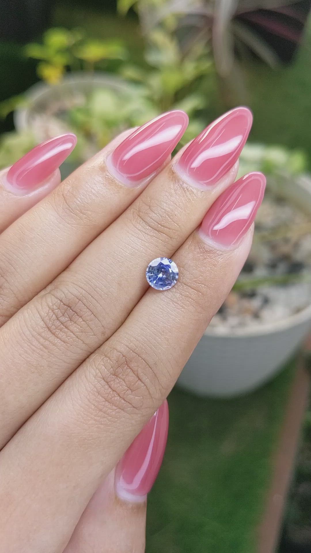 1.12 Ct. Blue Sapphire from Ceylon (Sri Lanka) Size Video