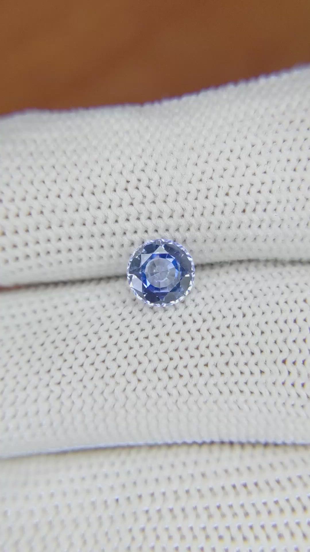 1.23 Ct. Blue Sapphire from Ceylon (Sri Lanka) Size Video