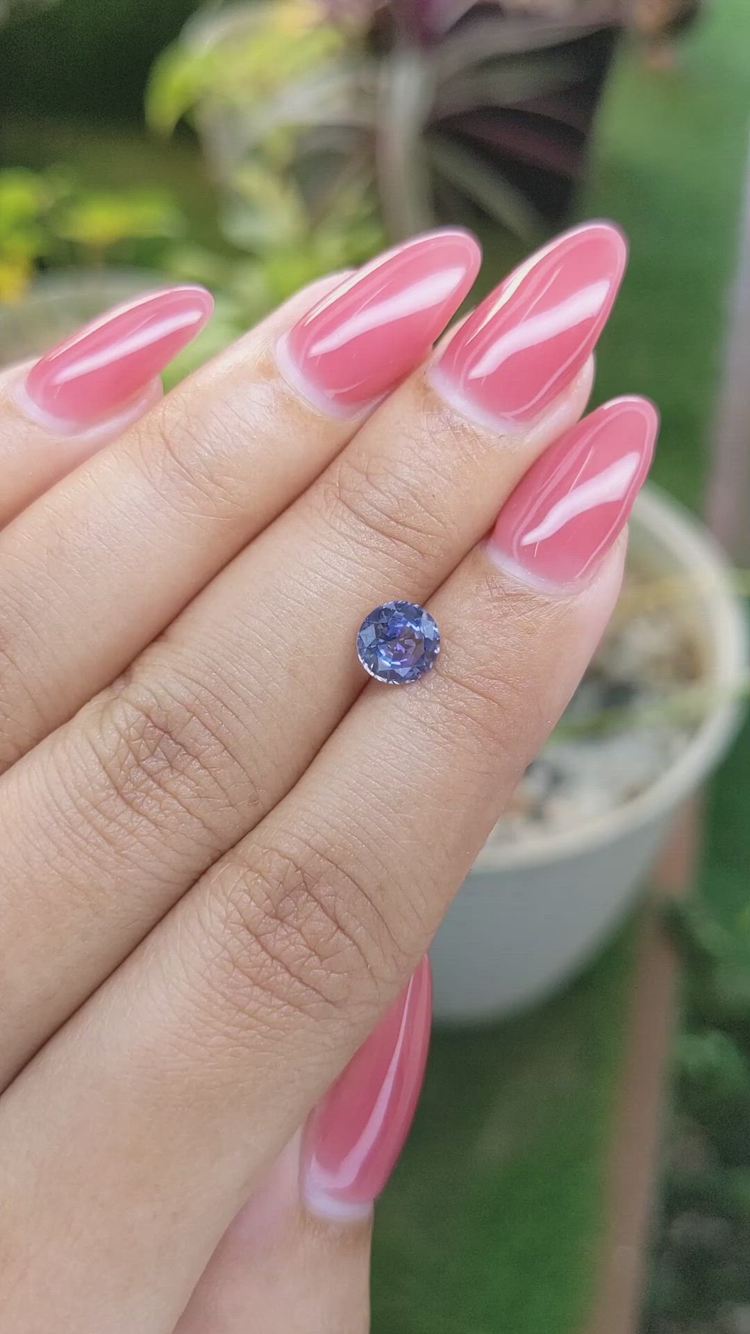 1.23 Ct. Blue Sapphire from Ceylon (Sri Lanka) Size Video