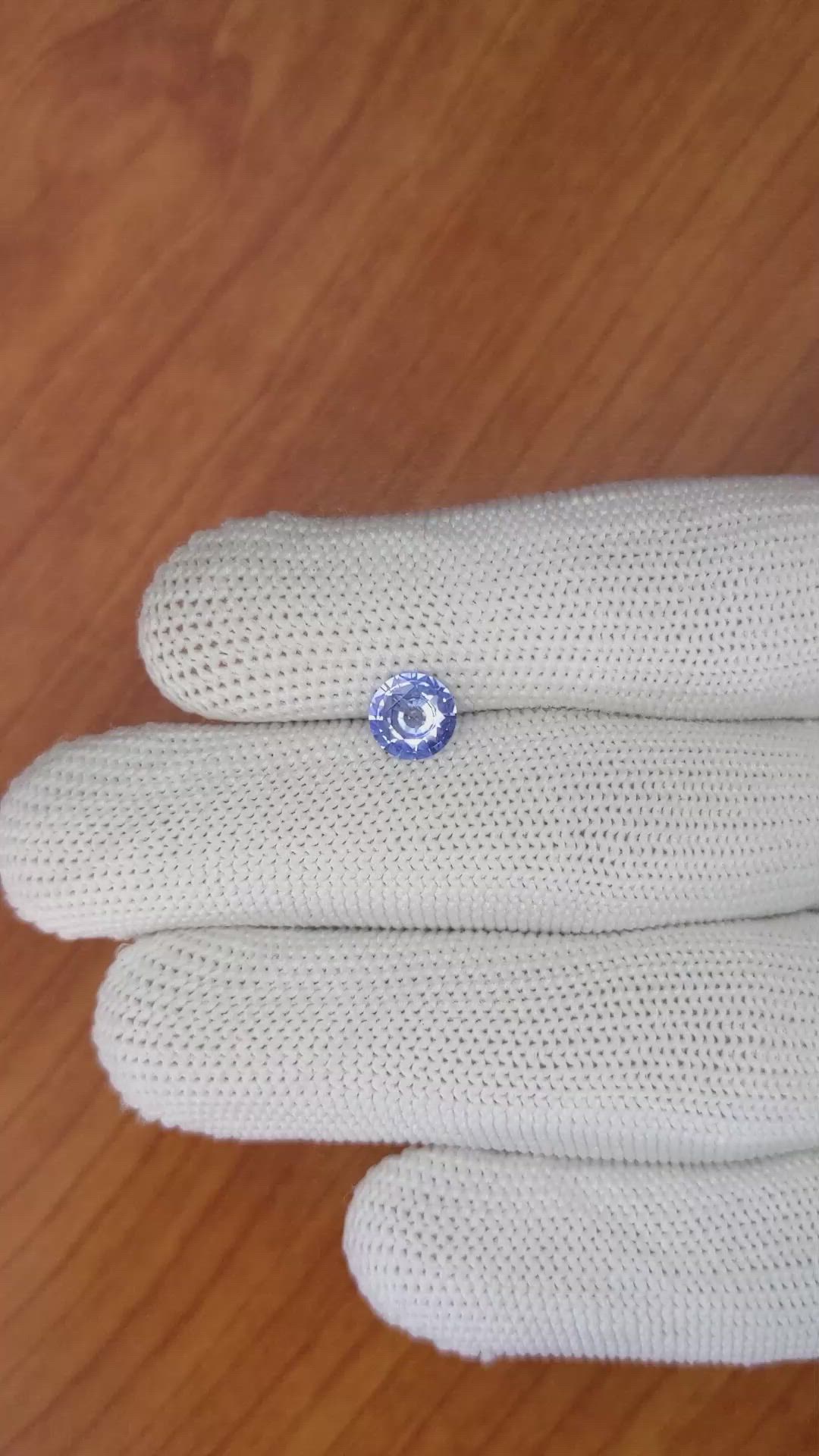 1.07 Ct. Blue Sapphire from Ceylon (Sri Lanka) Size Video