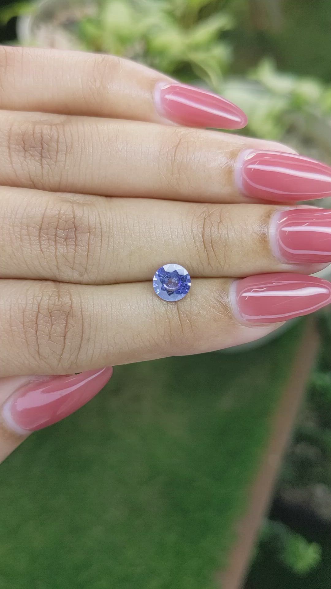 1.07 Ct. Blue Sapphire from Ceylon (Sri Lanka) Size Video