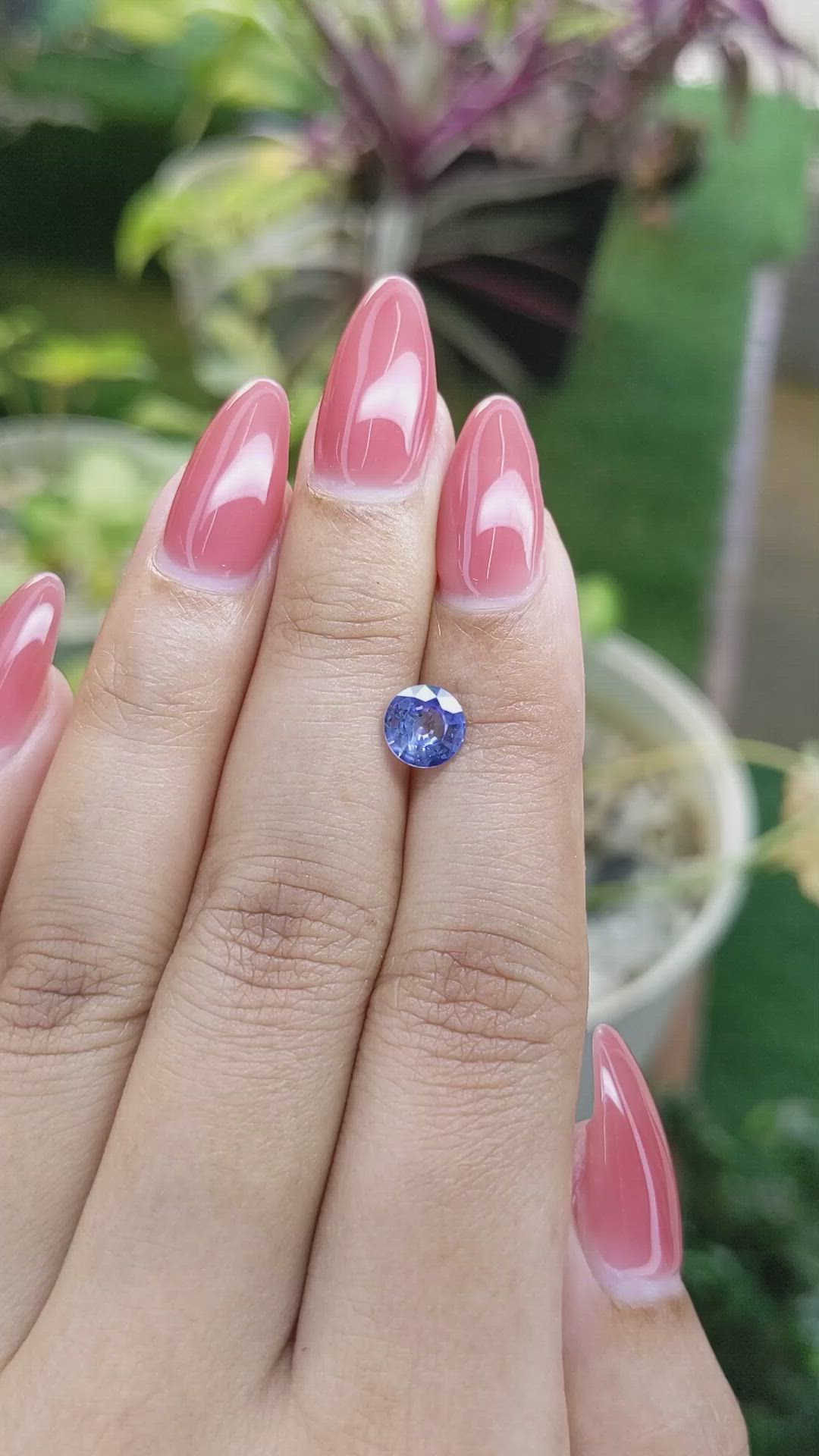 1.07 Ct. Blue Sapphire from Ceylon (Sri Lanka) Size Video