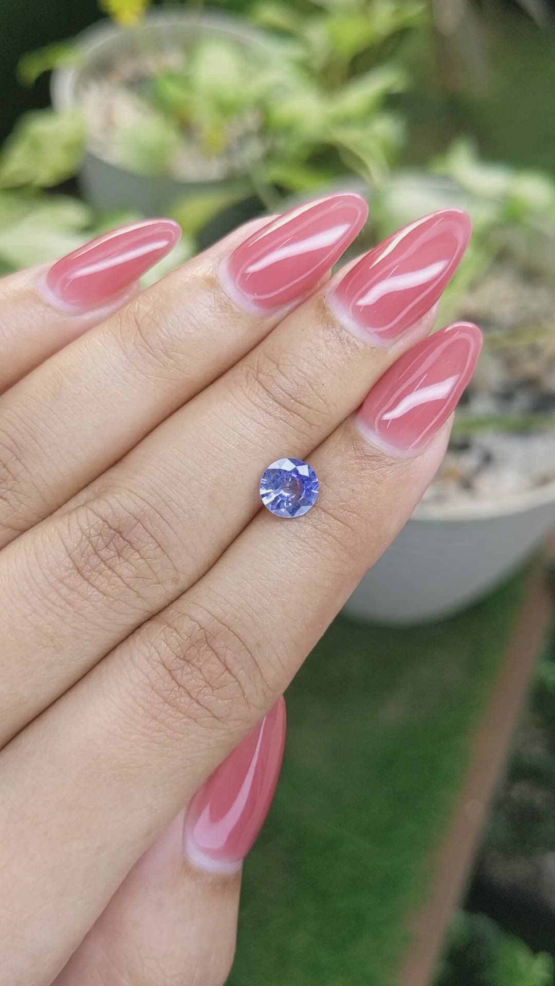 1.07 Ct. Blue Sapphire from Ceylon (Sri Lanka) Size Video