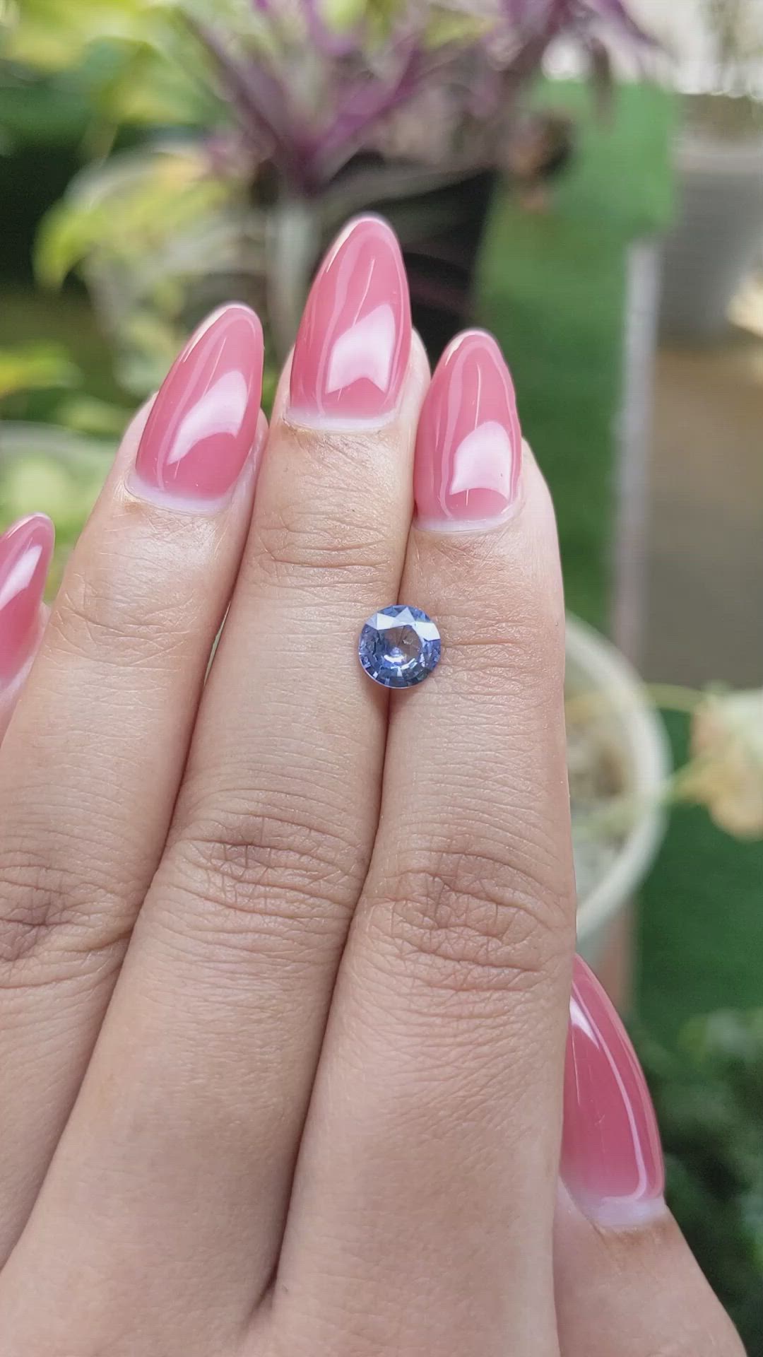 1.08 Ct. Blue Sapphire from Ceylon (Sri Lanka) Size Video