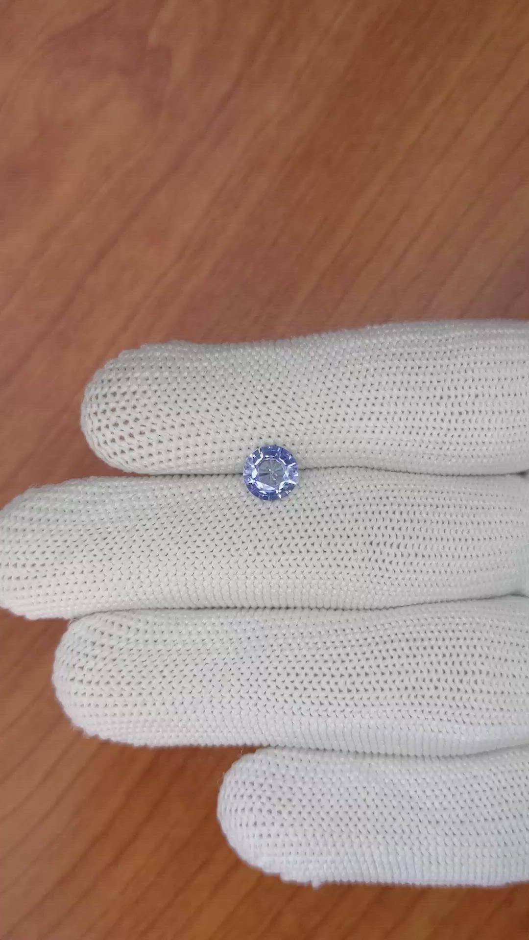 1.08 Ct. Blue Sapphire from Ceylon (Sri Lanka) Size Video