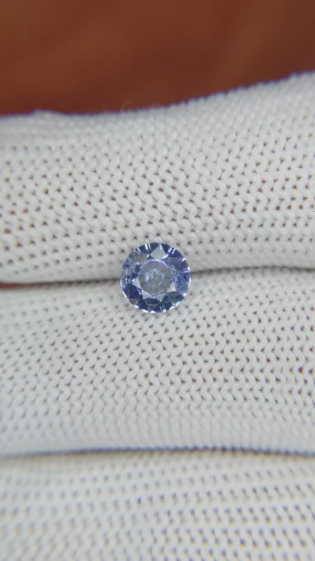 1.08 Ct. Blue Sapphire from Ceylon (Sri Lanka) Size Video