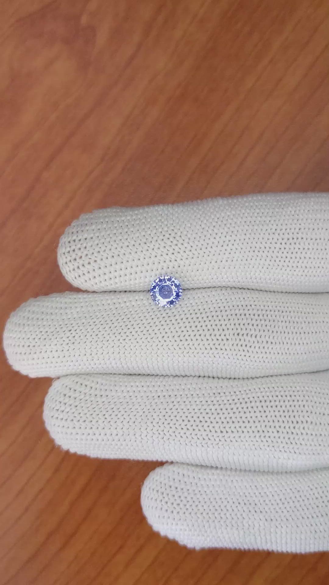 1.04 Ct. Blue Sapphire from Ceylon (Sri Lanka) Size Video