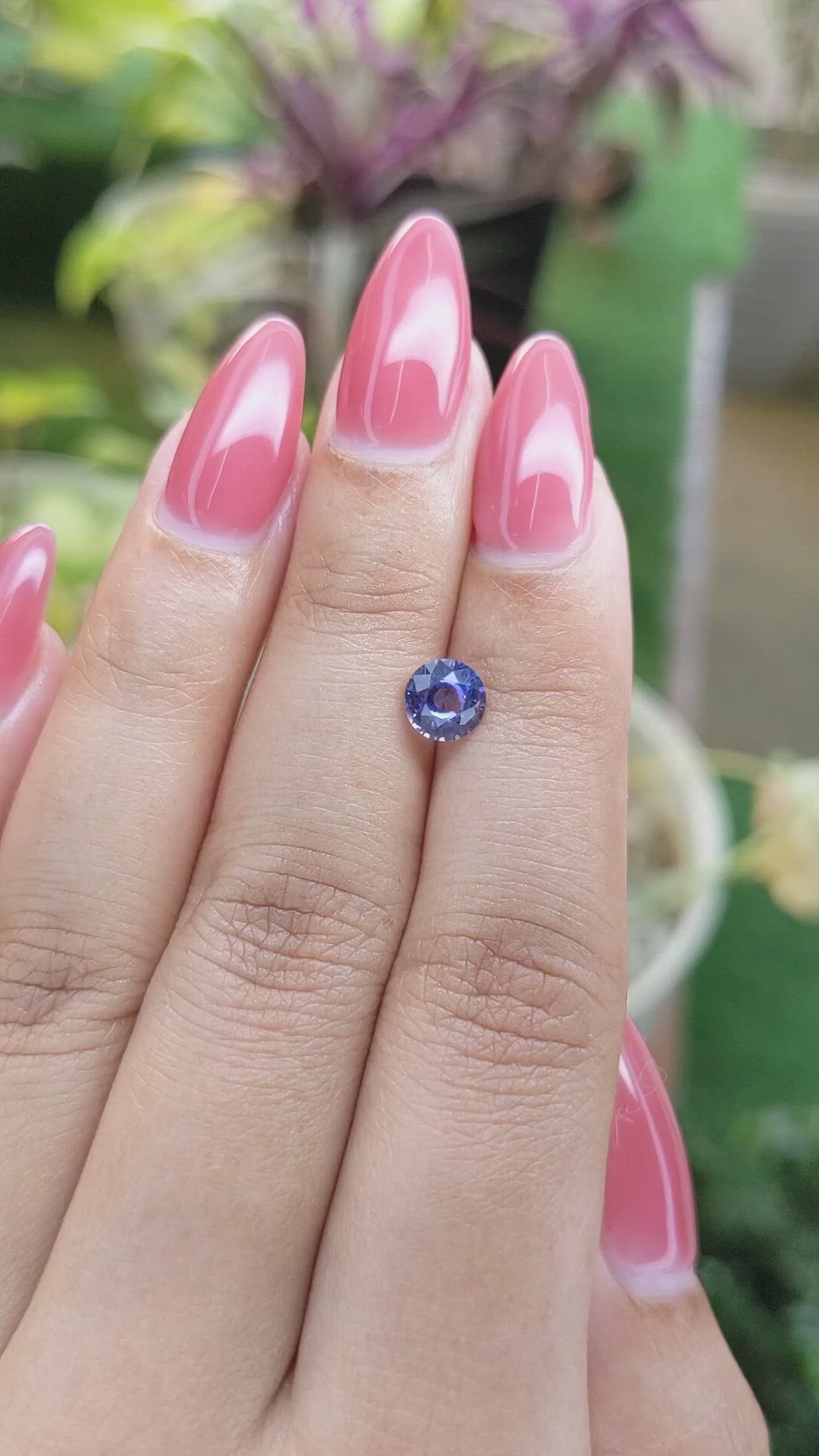 1.04 Ct. Blue Sapphire from Ceylon (Sri Lanka) Size Video