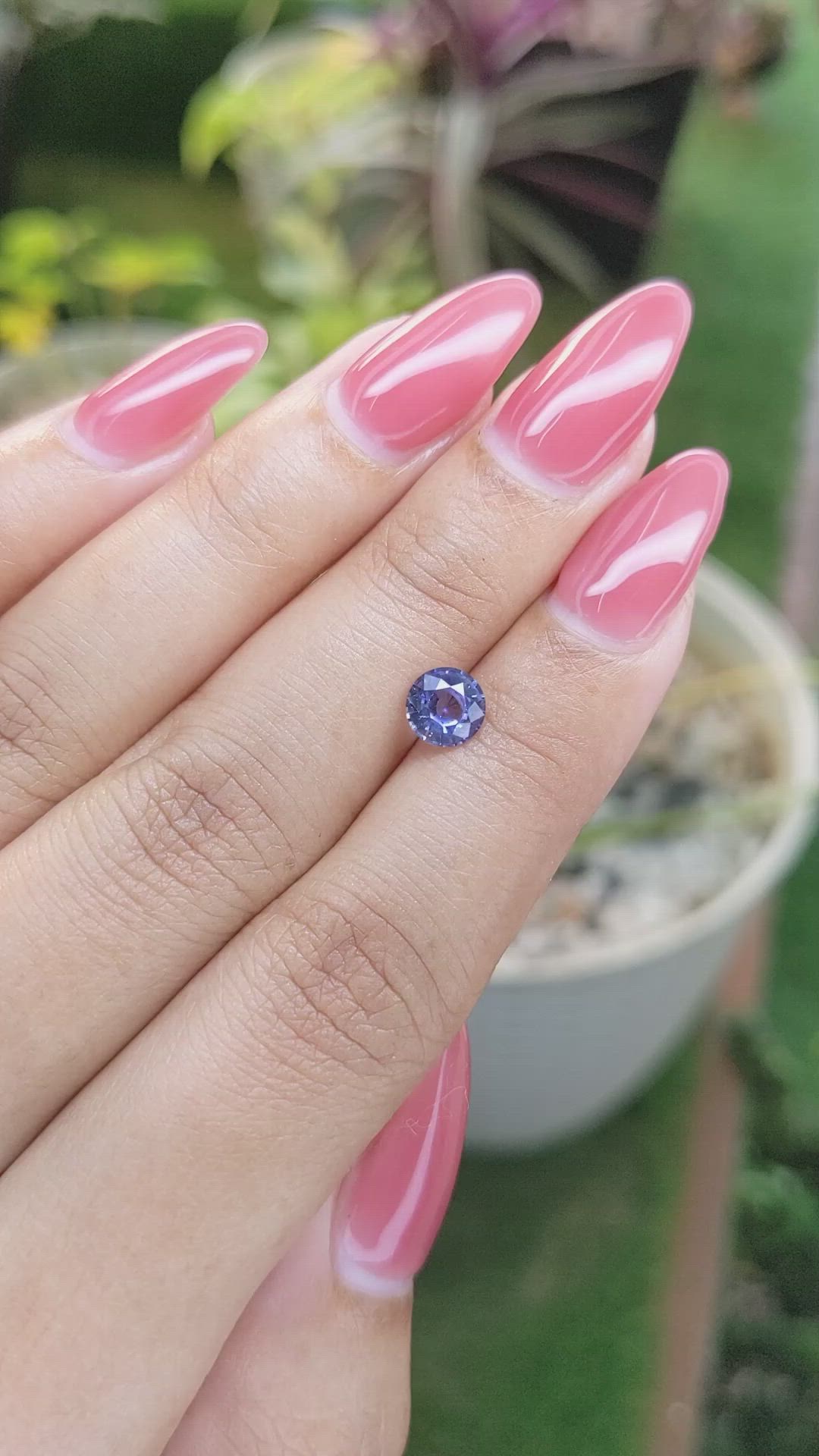 1.04 Ct. Blue Sapphire from Ceylon (Sri Lanka) Size Video