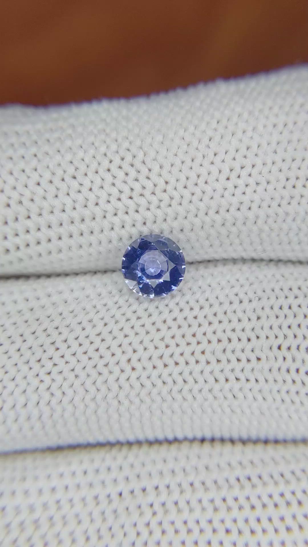 1.04 Ct. Blue Sapphire from Ceylon (Sri Lanka) Size Video