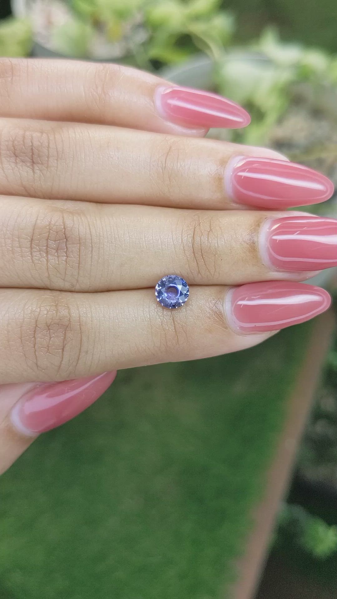 1.04 Ct. Blue Sapphire from Ceylon (Sri Lanka) Size Video