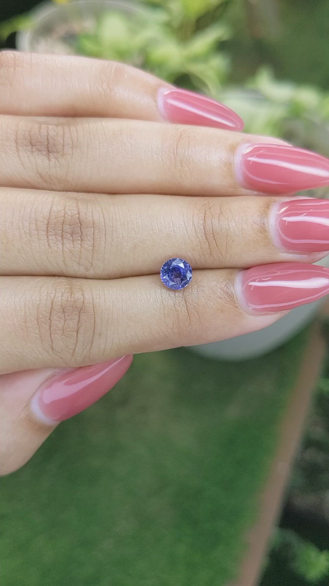 1.09 Ct. Blue Sapphire from Ceylon (Sri Lanka) Size Video