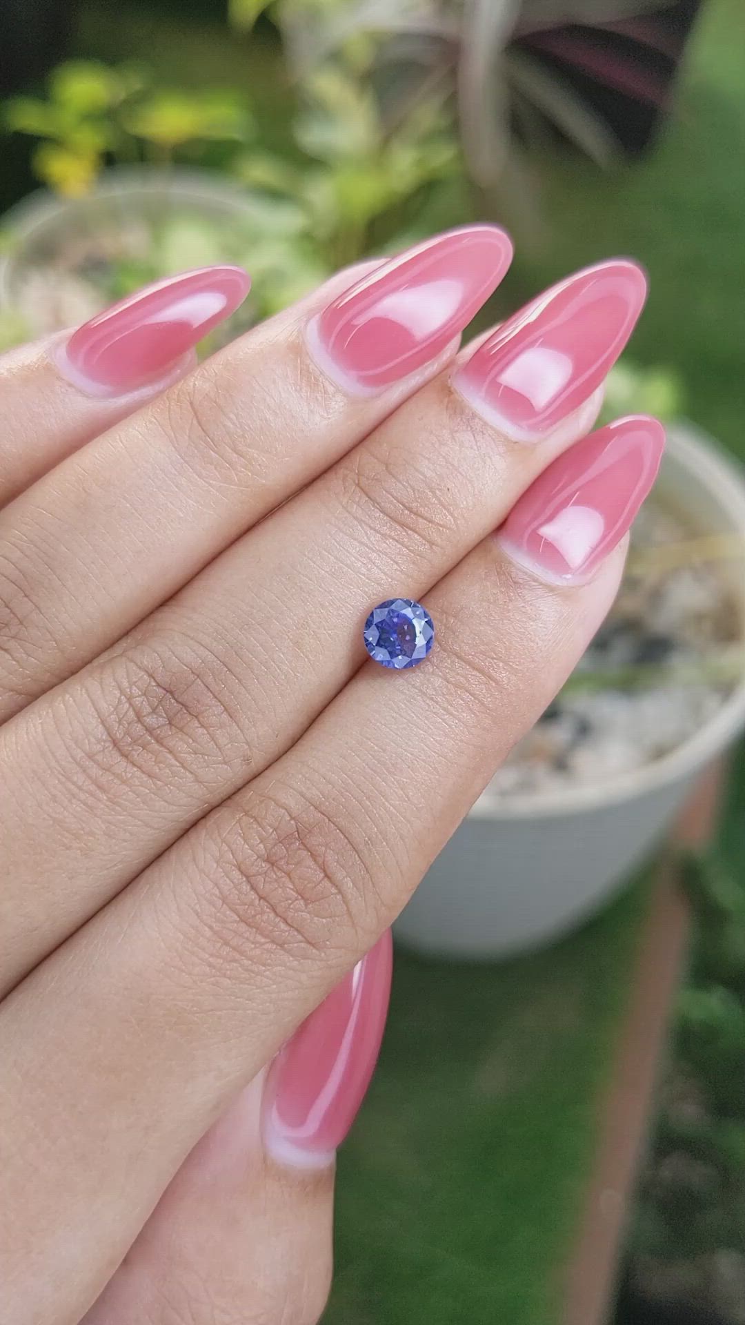 1.09 Ct. Blue Sapphire from Ceylon (Sri Lanka) Size Video
