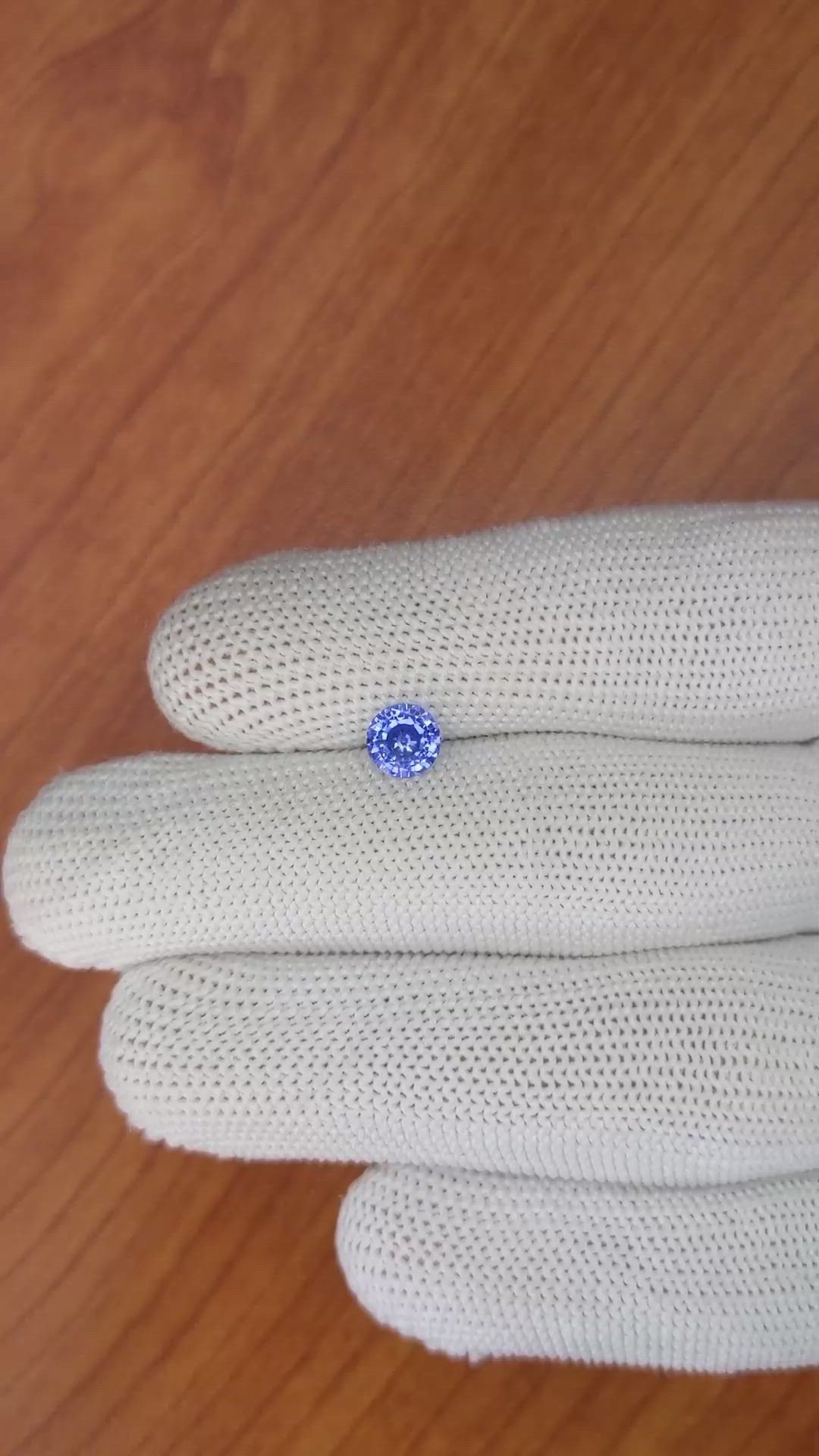 1.09 Ct. Blue Sapphire from Ceylon (Sri Lanka) Size Video
