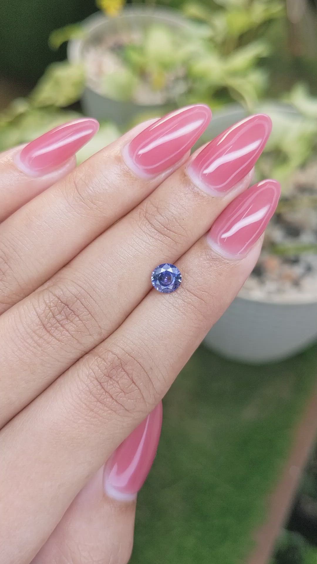 0.89 Ct. Blue Sapphire from Ceylon (Sri Lanka) Size Video